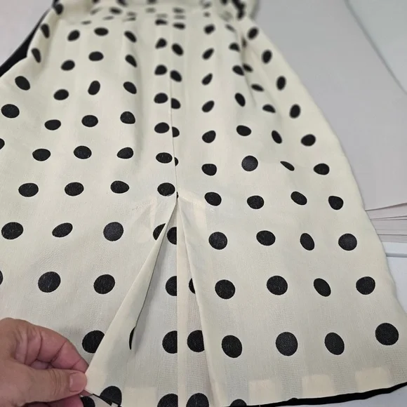 Eva Franco Polka-dot Black, white dress size 8  has the pine up girl rockabilly - Picture 9 of 9